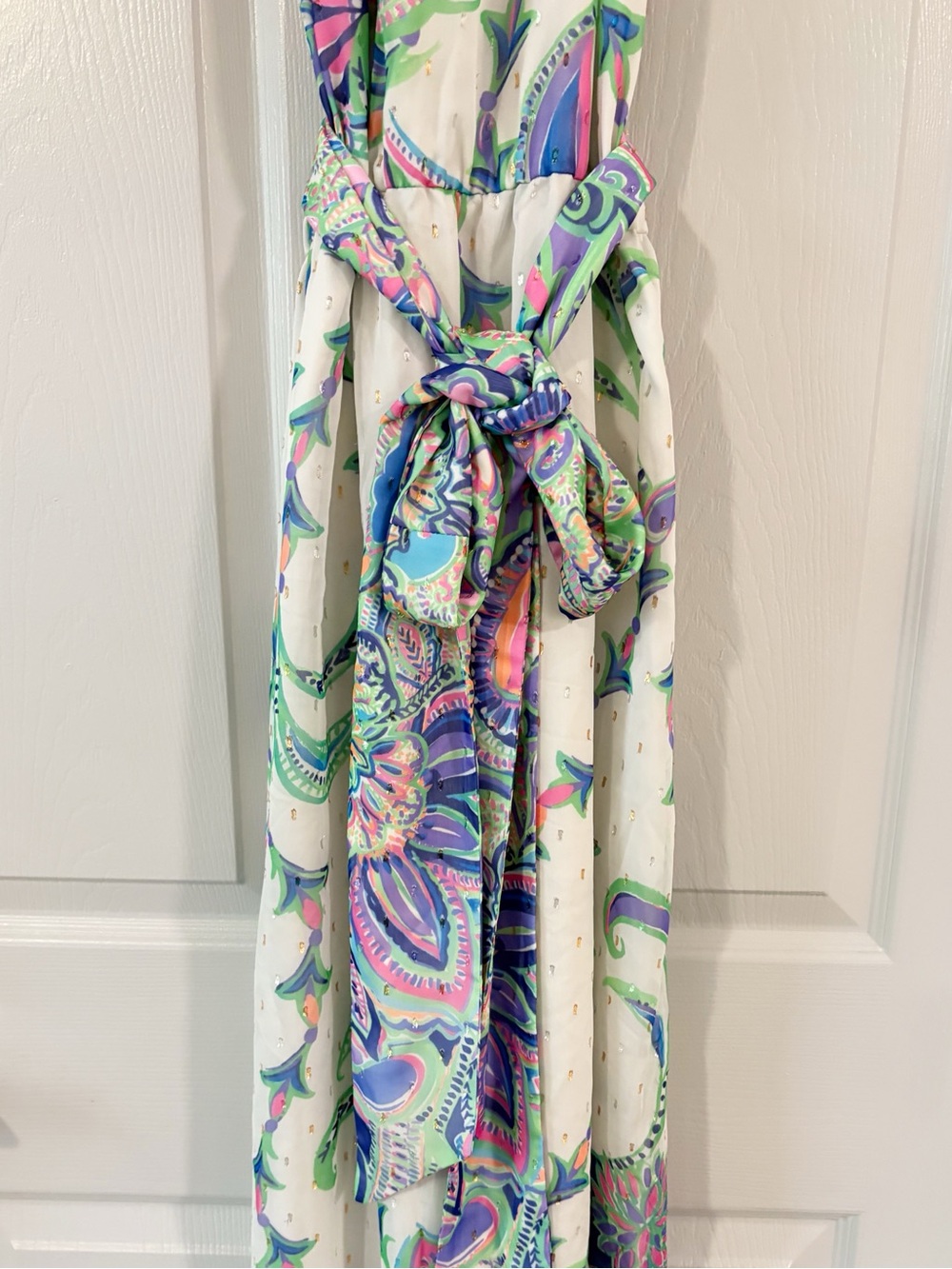 Lilly Pulitzer Tiera Multi Best Kept Secret Engineered Maxi Dress Size Small - Picture 9 of 15